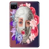 Cekuonline Xiaomi Redmi Pad 10.6" ile Uyumlu Kılıf, Desenli Silikon, Kreatif Yüz, Çok Renkli avonm-v-cvr459055