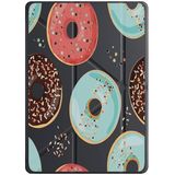 cekuonline Xiaomi Redmi Pad 10.6" ile Uyumlu Tablet Kılıfı, Uyku Modlu, Kalem Bölmeli, Tri Folding, Donut Desenli, Siyah