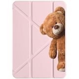 cekuonline Xiaomi Redmi Pad 10.6" ile Uyumlu Tablet Kılıfı, Uyku Modlu, Kalem Bölmeli, Tri Folding, Pudra Pembe swettyted-simulas-7800