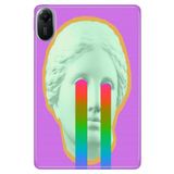 Cekuonline Xiaomi Redmi Pad 2 11" ile Uyumlu Desenli Silikon Tablet Kılıfı, Ağlayan Heykel, Çok Renkli avonm-v-cvr458766