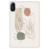 Cekuonline Xiaomi Redmi Pad 2 11" ile Uyumlu Desenli Silikon Tablet Kılıfı, Kadın Siluet, Çok Renkli avonm-v-cvr458841