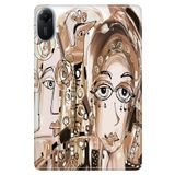 Cekuonline Xiaomi Redmi Pad 2 11" ile Uyumlu Desenli Silikon Tablet Kılıfı, KarmaSuratlar, Çok Renkli avonm-v-cvr458850