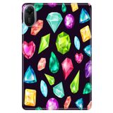 Cekuonline Xiaomi Redmi Pad 2 11" ile Uyumlu Kılıf, Desenli Silikon, Elmaslar, Çok Renkli avonm-v-cvr458803