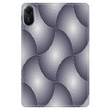 Cekuonline Xiaomi Redmi Pad 2 11" ile Uyumlu Kılıf, Desenli Silikon, Geometrik Halkalar, Çok Renkli avonm-v-cvr458814
