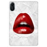 Cekuonline Xiaomi Redmi Pad 2 11" ile Uyumlu Kılıf, Desenli Silikon, Kırmızı Ruj avonm-v-cvr458855