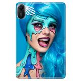 Cekuonline Xiaomi Redmi Pad 2 11" ile Uyumlu Kılıf, Desenli Silikon, Zombi Portre, Çok Renkli avonm-v-cvr458958