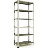Çeledir Raf Sistemleri Raf 6 Katlı Galvaniz Çelik Raf 31X75-200CM - Renkli