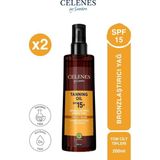 Celenes Herbal Taning Oil 2x200 ml Bronzlaştırıcı Güneş Yağı
