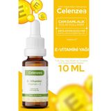 Celenzea E-Vitamini Yağı %100 Doğal Kaş Kirpik Bakımı, Cilt Besleyici & Nemlendirici, Bütünsel Bakım, Vitamin-E (Tocopherol & Tocopheryl Acetate) 10ML