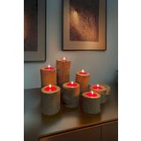 Celestia 7'li Tealight Mumluk Seti, Doğal Kütük, El Yapımı Ahşap, Rustik Modern Dekor Bohem & İskandinav Tarz