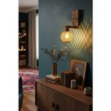 Celestia Home Rustik Ahşap Aplik Jüt İp Başlıklı Duvar Lambası Bohem Salon Yatak Odası Dekoratif Aydınlatma