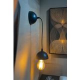 Celestia Siyah Duvar Apliği Endüstriyel & Minimalist Tasarım Modern Dekoratif Edison Lamba