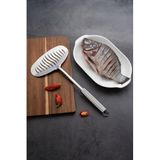 Çelik 18,5 cm Balık Biftek Servis Kepçesi Kaşığı cin874