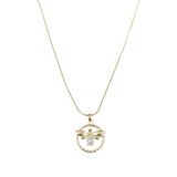 ÇELİK 2 CM ARI KOLYE GOLD 40+5 CM