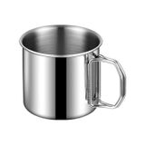 Çelik 250 ml Katlanır Kulp Kahve Kamp Bardağı Fincanı MT163 - Gri