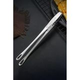 Çelik 28 Cm. Silver Et Cımbızı Mutfak Biftek Barbekü Ve Ekmek Maşası Cin625by Çelik Gri