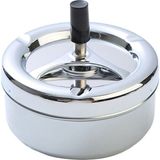 Çelik 9 cm Basmalı Kafe Restaurant Lokanta Yuvarlak Kül Tablası Küllük MT175BY - Gri