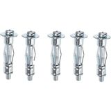 Çelik Alçıpan Boşluk Dübel Frt Tuğla Duvar Bims Paraşüt Dübeli 6X52 Metal 5 Adet - Çok Renkli - Standart