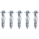 Çelik Alçıpan ve Boşluk Dübel Frt Tuğla Paraşüt Duvar Bims 3X46 Metal 5 Adet - Çok Renkli