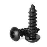 Çelik Altıgen Düğme Başlı Kendiliğinden Vuran Vidalar(M2x5mm) | Siyah M2-M6 5-50 mm 20 Adet: Metal İşleme İçin