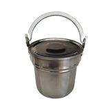 Çelik Bakraç 2 litre kapasite Metal Saplı Otantik