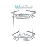 ÇELİK BANYO ERPA İKİLİ ŞAMPUANLIK 19X19 CM 304 PASLANMAZ ( 10 YIL PASLANMAZ GARANTİLİ )