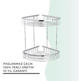 Çelik Banyo Igk Yapı - Destina İkili Süngerlik 19X19 cm (25-112) - 19 x 19 cm
