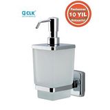 Çelik Banyo Paslanmaz Komple Pirinç Camlı Kumru Montajlı Sıvı Sabunluk Gümüş