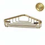 ÇELİK BANYO Paslanmaz Pirinç 1'li 18x18 Cm Şampuanlık Banyo Rafı Altın Gold