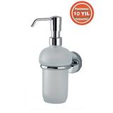 Çelik Banyo Paslanmaz Pirinç Dilek Montajlı Sıvı Sabunluk Gümüş