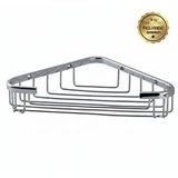 Çelik Banyo Paslanmaz Pirinç Eda 1'li 18x18 Cm Şampuanlık Banyo Rafı Gümüş