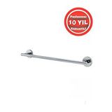 Çelik Banyo Paslanmaz Pirinç Flora 50 Cm Uzun Havluluk Gümüş