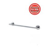 Çelik Banyo Paslanmaz Pirinç Flora 60 Cm Uzun Havluluk Gümüş