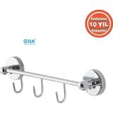 Çelik Banyo Paslanmaz Pirinç Karaca 3'lü Askılık(10 Yıl Grantili)