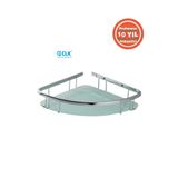Çelik Banyo Paslanmaz Pirinç Karmina 1’li 22X22 cm Camlı Şampuanlık Süngerlik Köşelik