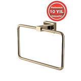 Çelik Banyo Paslanmaz Pirinç Kenzo Kare Havluluk Altın Gold