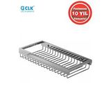 Çelik Banyo Paslanmaz Pirinç Kumru 1'li 12x25 Cm Şampuanlık Süngerlik Gümüş