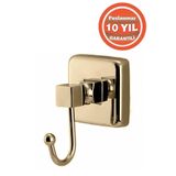 Çelik Banyo Paslanmaz Pirinç Kumru Tekli Bornozluk Banyo Askısı Altın Gold