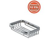 Çelik Banyo Paslanmaz Pirinç Kutup 8x12cm Sabunluk Gümüş