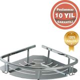 ÇELİK BANYO Paslanmaz Pirinç Marin Tekli 19*19 Cm Sampuanlık Süngerlik Banyo Rafı