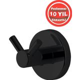 ÇELİK BANYO Paslanmaz Pirinç Mat Siyah Flora Bornzoluk Askılık