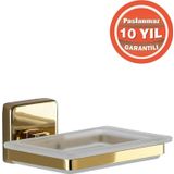 ÇELİK BANYO Paslanmaz Pirinç Montajlı Kumru Sabunluk Altın