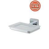 Çelik Banyo Paslanmaz Pirinç Tamay Montajlı Katı Sabunluk Gümüş