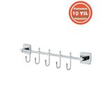 ÇELİK BANYO Paslanmaz Pirinç Vizyon 5^li Kancalı Askılık Havlu Askısı
