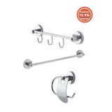ÇELİK BANYO Paslanmaz Pirinç Wc 3 ' Lü Set-banyo Aksesuar Karaca - Havluluk-tuvalet Kağıtlık-askılık