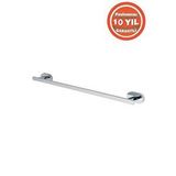 Çelik Banyo Paslanmaz Pirinç Zirve Uzun Havluluk 50 Cm Gümüş