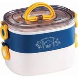 Çelik Beslenme Kabı Iki Katlı 1900ML P-1826