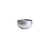 Çelik Çift Cidarlı Karıştırma, Salata Kasesi, 18/10-304 Kalite Paslanmaz Çelik, Doğal Metal Görünüm, 16 cm Çap, 390 ml