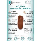 Çelik Destekli Ortopedik Tabanlık 4/3 (1 Çift) - 38