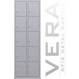 Çelik Dosya Dolabı Metal Dolap Ofis Dolapları Arşiv , Garaj , Bahçe , Kiler , Balkon 80X38X120 - Gri